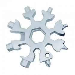 18 in 1 multi-tool - stainless steel bottle opener / screwdriver - snowflakeBar supply