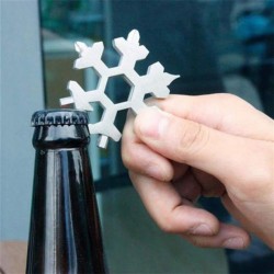 18 in 1 multi-tool - stainless steel bottle opener / screwdriver - snowflakeBar supply