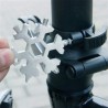 18 in 1 multi-tool - stainless steel bottle opener / screwdriver - snowflakeBar supply