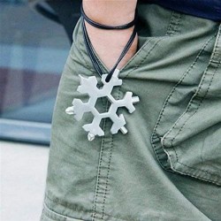 18 in 1 multi-tool - stainless steel bottle opener / screwdriver - snowflakeBar supply