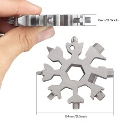 18 in 1 multi-tool - stainless steel bottle opener / screwdriver - snowflakeBar supply