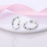 Round earrings - crystal stars / moon - 925 sterling silverEarrings