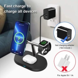 3 in 1 wireless charger - magnetic stand - fast charging - for iPhone - iWatch - AirPods - 15WAccessories