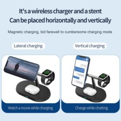 3 in 1 wireless charger - magnetic stand - fast charging - for iPhone - iWatch - AirPods - 15WAccessories