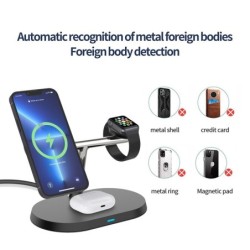 3 in 1 wireless charger - magnetic stand - fast charging - for iPhone - iWatch - AirPods - 15WAccessories