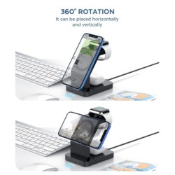 3 in 1 magnetic wireless charger - fast charging - for iPhone - Apple Watch - AirPodsAccessories