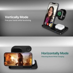 3 in 1 wireless charger - fast charging stand - for iPhone - AirPods - Apple Watch - SamsungChargers