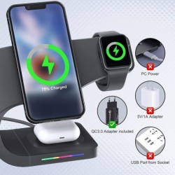 3 in 1 magnetic wireless charger - fast charging stand - for iPhone - AirPods - Apple WatchAccessories