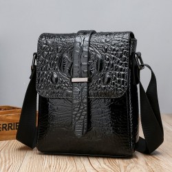 Vintage shoulder bag - crocodile skin patternBags