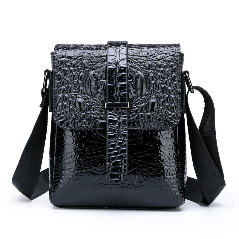 Vintage shoulder bag - crocodile skin patternBags