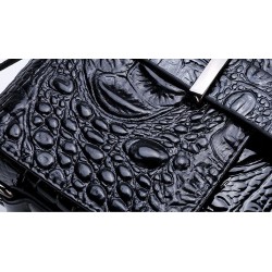 Vintage shoulder bag - crocodile skin patternBags