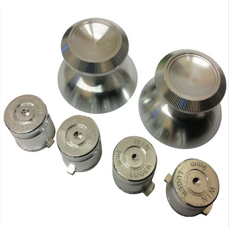 Metal 3D - analog joystick thumb stick caps / buttons - for Sony PS4 ControllerRepair parts