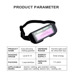 Automatic photoelectric welding glasses - solar - auto darkening eye goggleHelmets