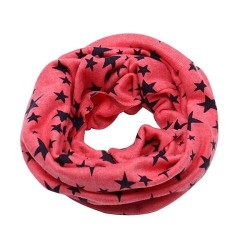 Kids round cotton scarf - stars printedHats & caps