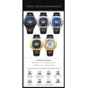 CHENXI - automatic mechanical Quartz watch - waterproof - skeleton design - silver / blackWatches