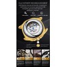CHENXI - automatic mechanical Quartz watch - waterproof - skeleton design - silver / blackWatches