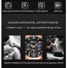 CHENXI - sports Quartz watch - waterproof - leather strap - brown / whiteWatches