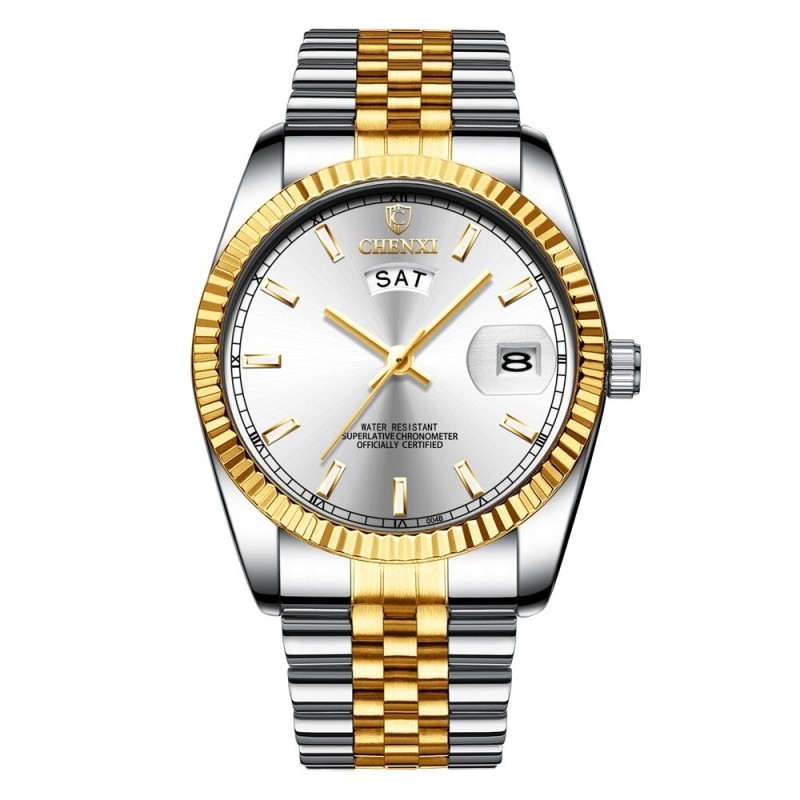 CHENXI - luxury Quartz watch - chronograph - double calendar - waterproof - stainless steelWatches