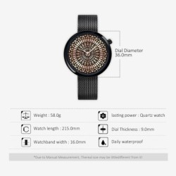 SHENGKE - luxury Quartz watch - waterproof - steel mesh strapWatches