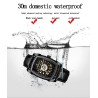 CHENXI - automatic square watch - hollow-carved design - leather strap - black / greenWatches