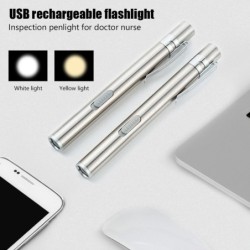 Mini USB flashlight - nursing - doctors - stainless steelTorches