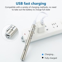 Mini USB flashlight - nursing - doctors - stainless steelTorches