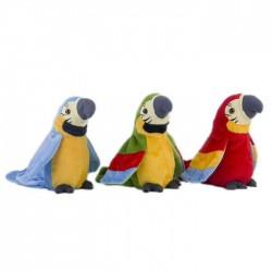 Plush talking parrot - repeats what you say - waves its wings - plush toyCuddly toys