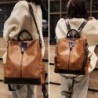 Vintage leather backpack - shoulder bag - large capacityBackpacks