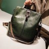 Vintage leather backpack - shoulder bag - large capacityBackpacks