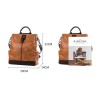 Vintage leather backpack - shoulder bag - large capacityBackpacks