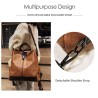 Vintage leather backpack - shoulder bag - large capacityBackpacks