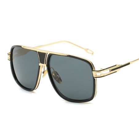 Vintage / steampunk sunglasses - metal frame - oversized - unisexSunglasses