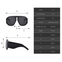 Round big sunglasses - unisex - UV 400Sunglasses