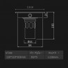 Tile insert - square floor waste - bathroom / shower drainDrains