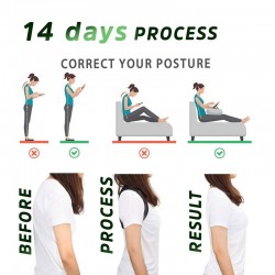 Adjustable back posture corrector - spine / back / shoulder brace - support beltMassage
