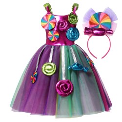 Princess dress - lollipops / candy / rainbow colors - girls costumeCostumes