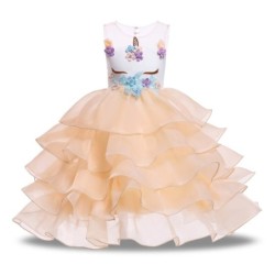 Unicorn dress - princess costume for girls - necklace / headband / wingsCostumes