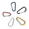Metal carabiner - keychain - clip-lock buckle - D-shape - 10 piecesKeyrings