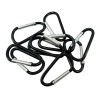 Metal carabiner - keychain - clip-lock buckle - D-shape - 10 piecesKeyrings