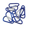 Metal carabiner - keychain - clip-lock buckle - D-shape - 10 piecesKeyrings