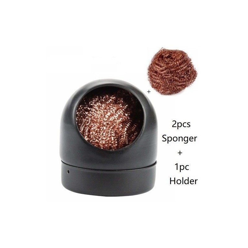 Welding / soldering iron tips cleaner - with sponge / holderSoldering