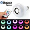 Smart RGB / LED bulb - dimmable - with Bluetooth speaker - remote - E27 - 12WBluetooth speakers
