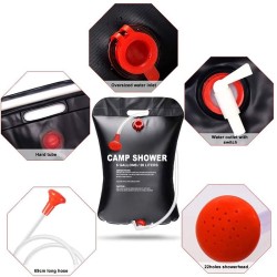 Camp shower bag - solar energy heated - PVC - 20LOutdoor & Camping