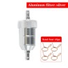 Aluminum motorcycle gas / fuel / petrol / oil filter - with clips - 6 mmMotorbike parts