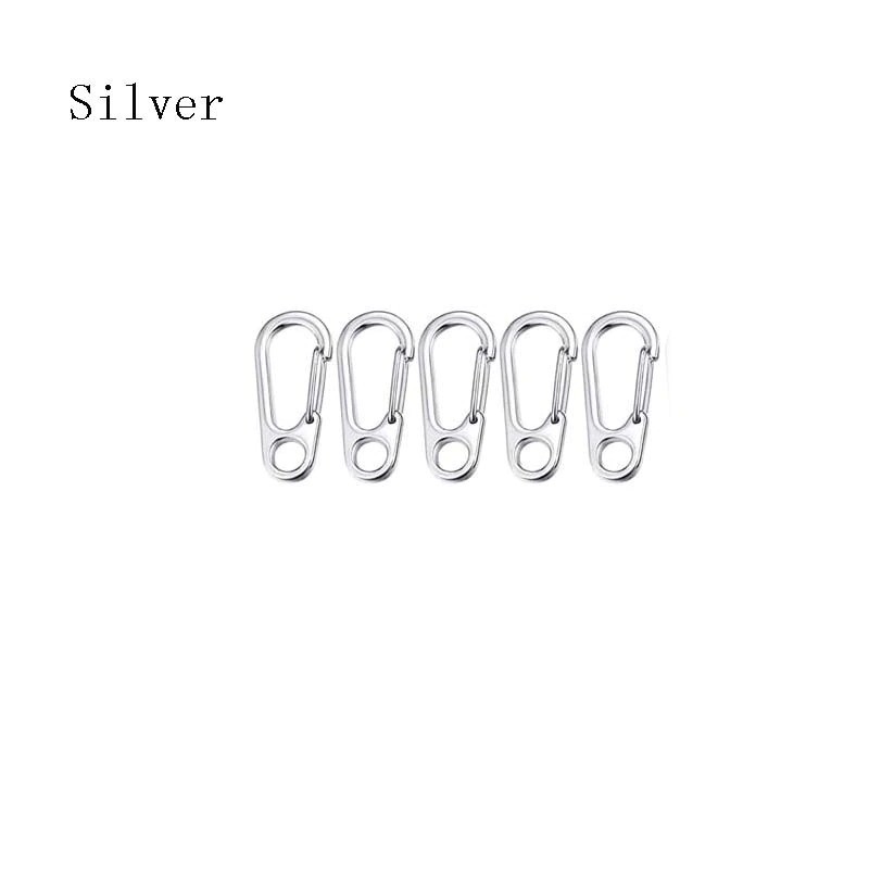 Mini carabiner - clip - hook - keychain - for bottles / keys - 5 piecesSurvival tools