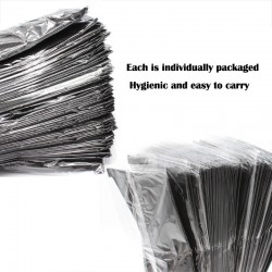Protective face / mouth masks - disposable - 4-layer - black - 50 piecesMouth masks