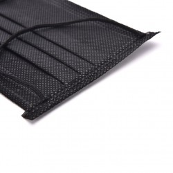 Protective face / mouth masks - disposable - 4-layer - black - 50 piecesMouth masks