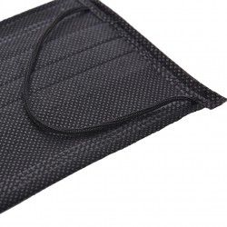 Protective face / mouth masks - disposable - 4-layer - black - 50 piecesMouth masks