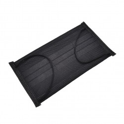 Protective face / mouth masks - disposable - 4-layer - black - 50 piecesMouth masks