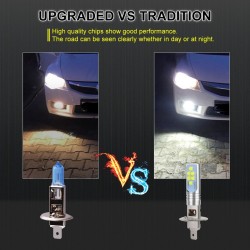 Car LED bulb - super bright - 12 3535 SMD - 12V 24V 6000K - H1 - H3 - 2 piecesH1